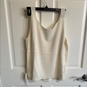 Elegant Cream Sleeveless Top